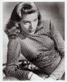 Lauren Bacall signed photograph