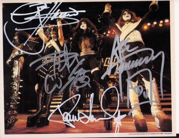 KISS signed photograph