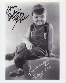 Gordon Porky Lee signed photograph