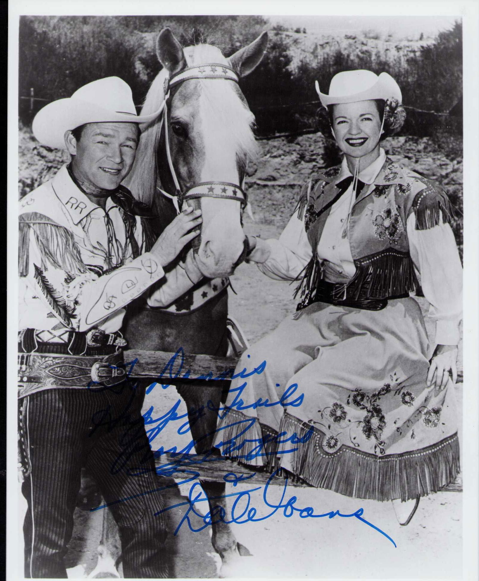Roy Rogers and Dale Evans signed photograph (1 of 1)