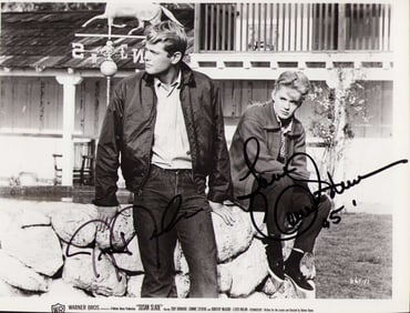 Troy Donahue and Connie Stevens signed photograph