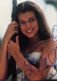 Milla Jovovich signed photograph