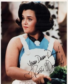 Rosie O'Donnell signed Flintstones photograph