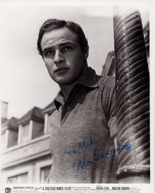 Marlon Brando vintage signed photograph