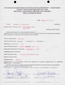 Booker T and the MGS signed contract