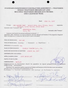 Canned Heat signed contract