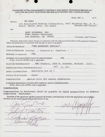 The Byrds signed contract