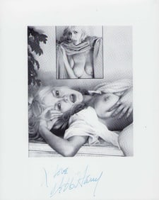 Debbie Harry vintage topless signed photograph