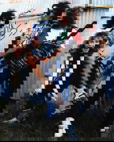 Eddie and Alex Van Halen signed photograph