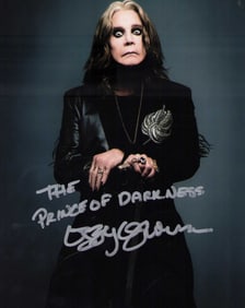 Ozzy Osbourne signed photograph