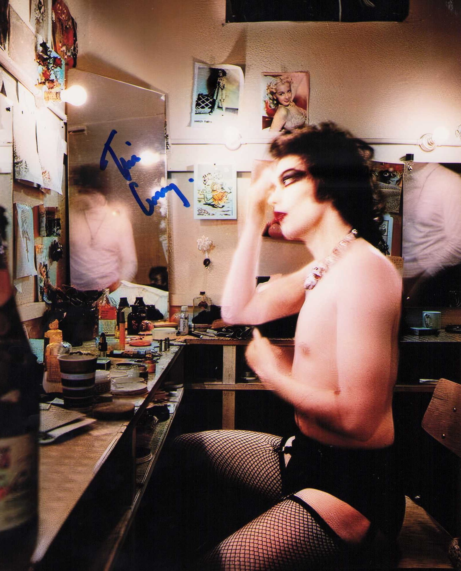Tim Curry signed Rocky Horror photograph (1 of 1)