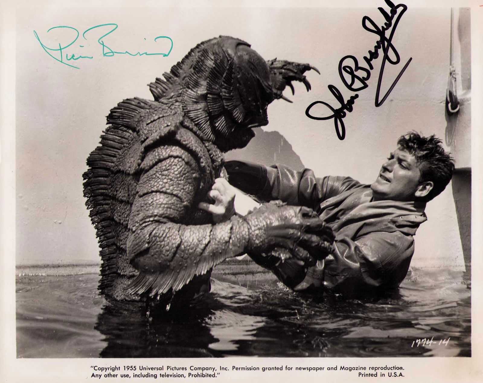 Creature from the Black Lagoon rare signed photograph (1 of 1)
