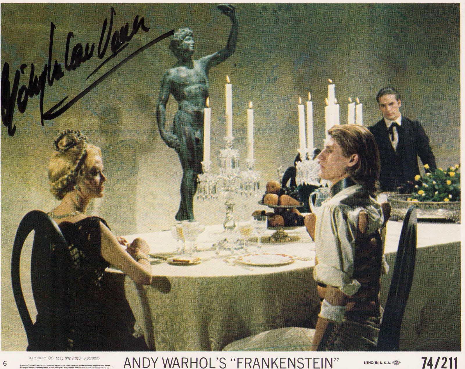 Monique van Vooren signed rare horror star photograph (1 of 1)