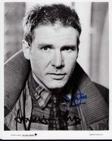Harrison Ford signed Blade Runner photograph