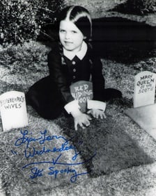 Lisa Loring Addams Family signed photograph