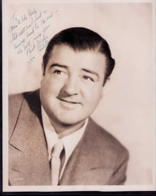 Lou Costello signed vintage photograph