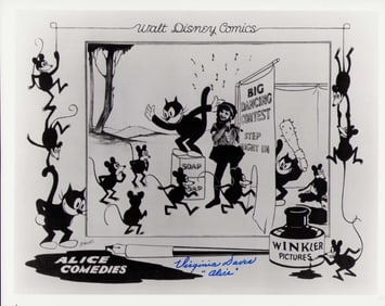 Virginia Davis signed photograph