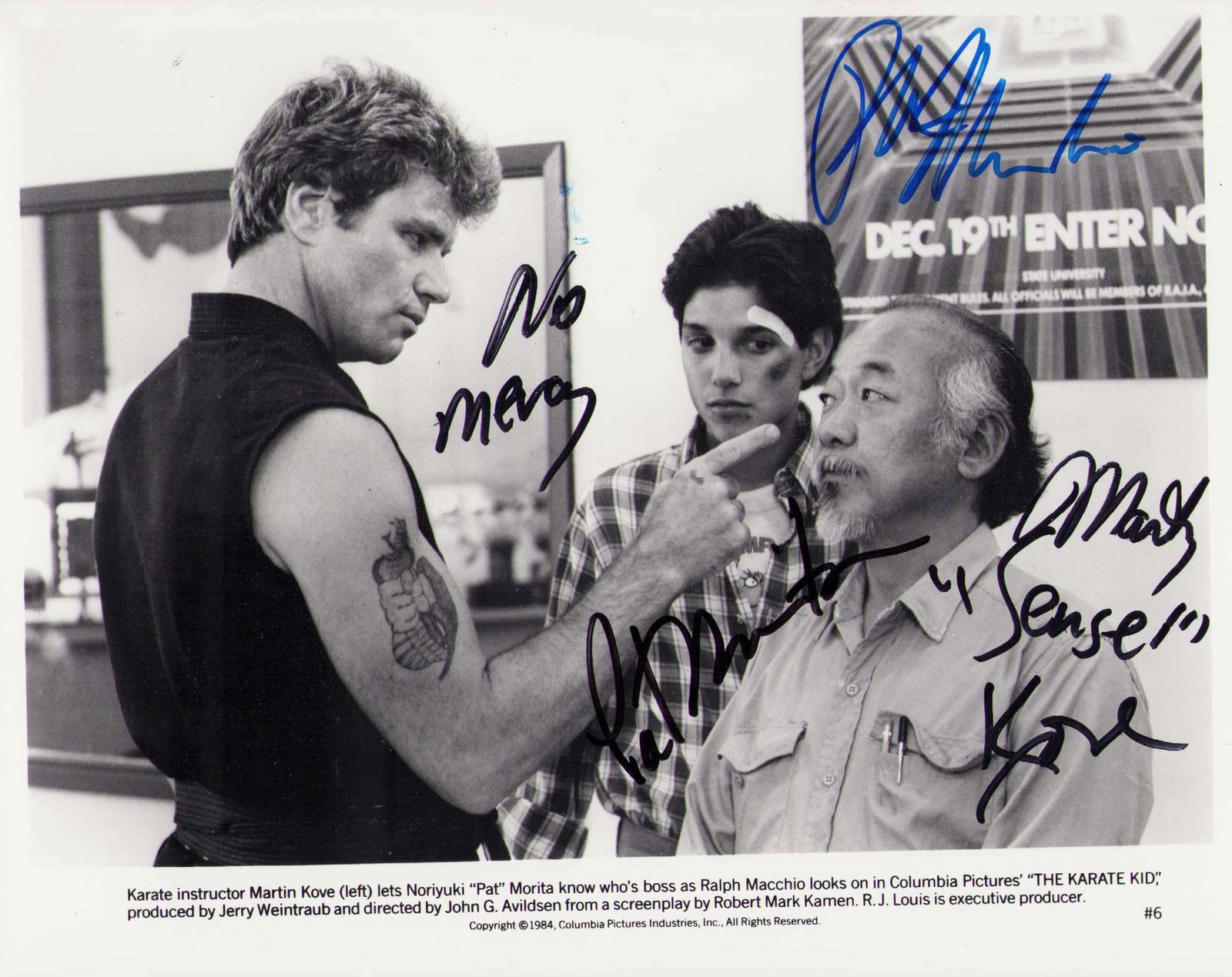 Karate Kid cast signed photograph (1 of 1)