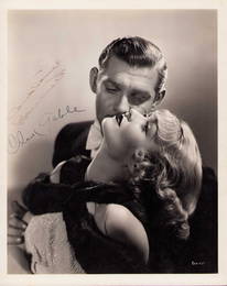 Clark Gable and Constance Bennett signed vintage photograph