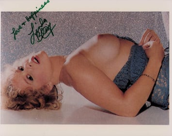 Linda Blair topless signed photograph