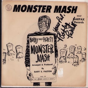 Monster Mash signed original 45 record