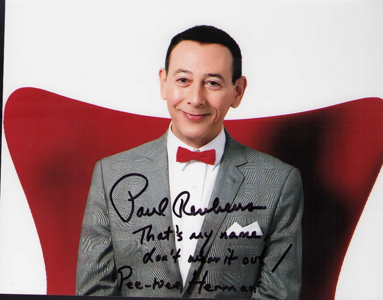 Pee Wee Herman signed photograph (1 of 1)