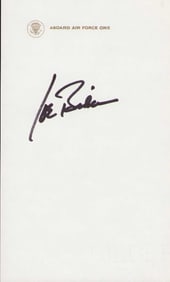 Joe Biden signed Air Force One stationary