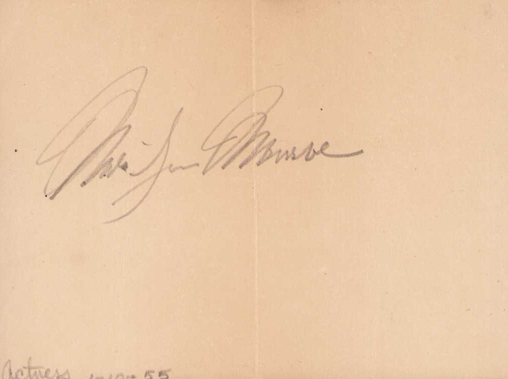 Marilyn Monroe signed page (1 of 1)
