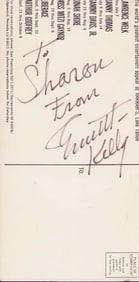 Emmett  Kelly signed circus postcard