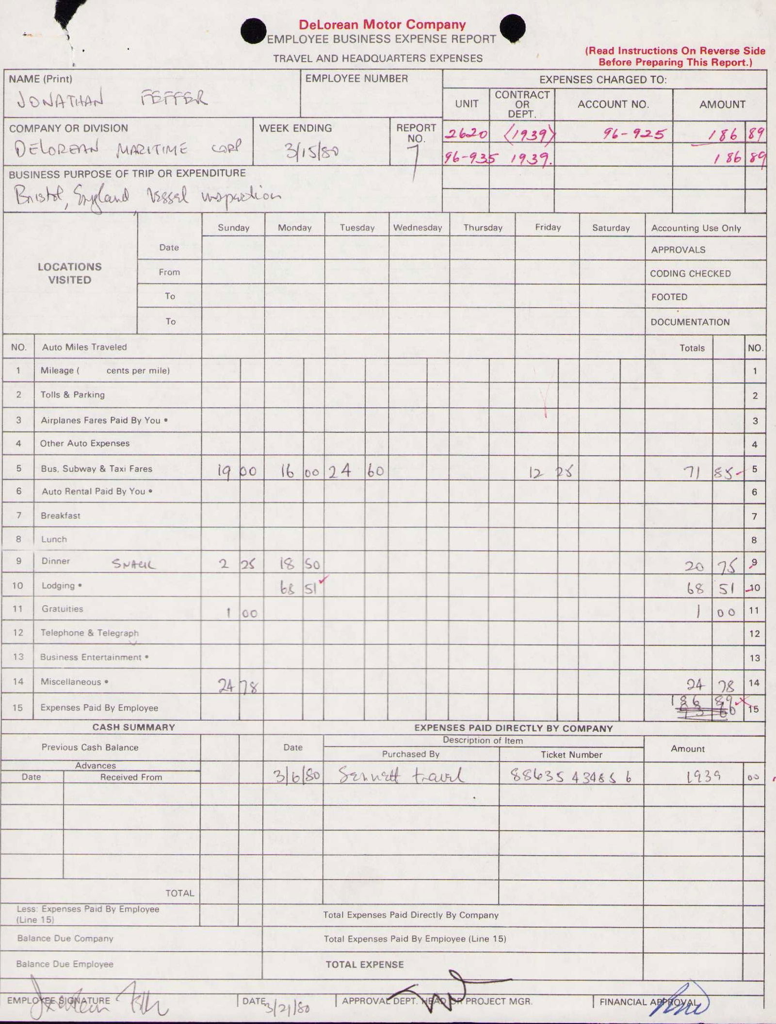 John Delorean signed contract (1 of 1)