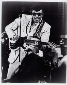 Carl Perkins signed photograph