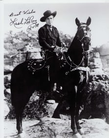 Lash Larue signed photograph