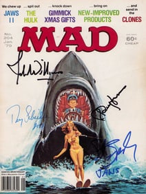 JAWS Mad magazine cast signed