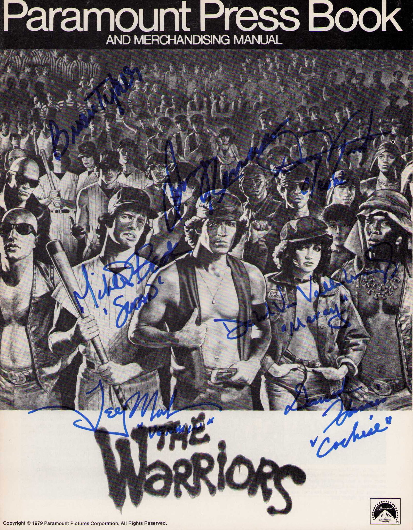 The Warriors pressbook signed by the cast (1 of 1)
