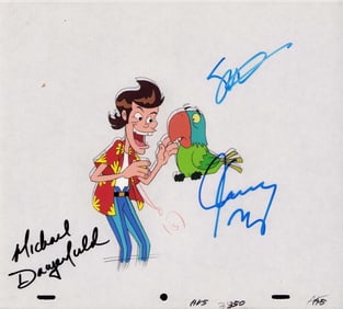 Pet Detective signed animation cel