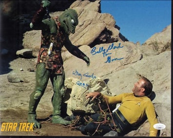 Star  Trek the Gorns signed photograph JSA