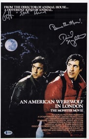 American Werewolf in London David Naughton signed 11x17 poster Beckett