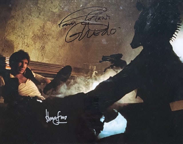 Harrison Ford and Paul Brake signed large 16x20 photograph (1 of 1)