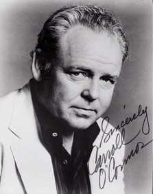 Carroll O'Connor signed photograph