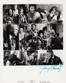 Jimmy Stewart signed photograph