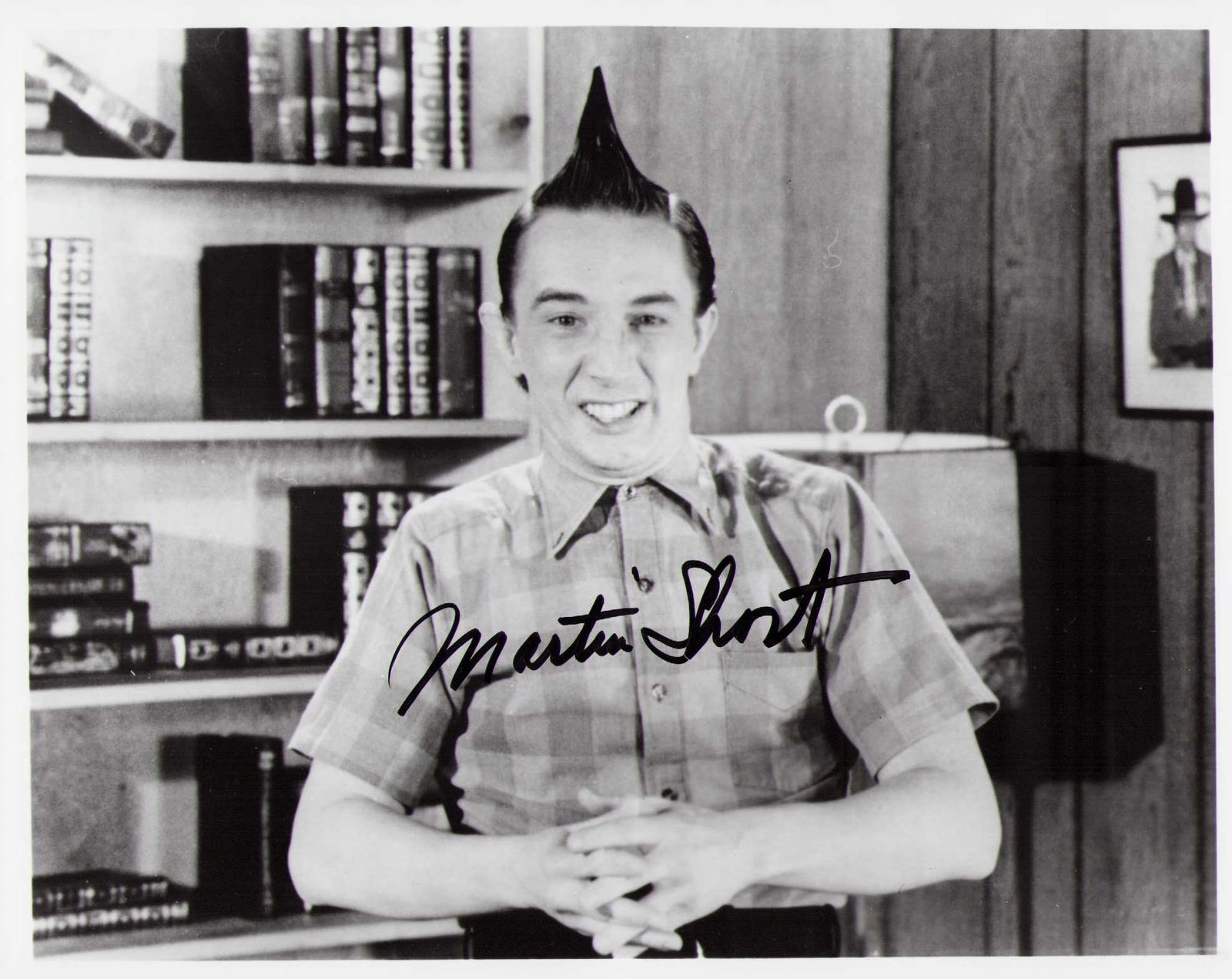 Martin Short signed photograph: A Sat Nite Live sketch of character Ed Grimley signed by Short I must say ! Certificate of AuthenticityEVERY item in this auction comes with at minimum a fully illustrated and serial numbered COA sign