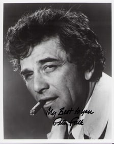 Peter Falk Columbo signed photograph