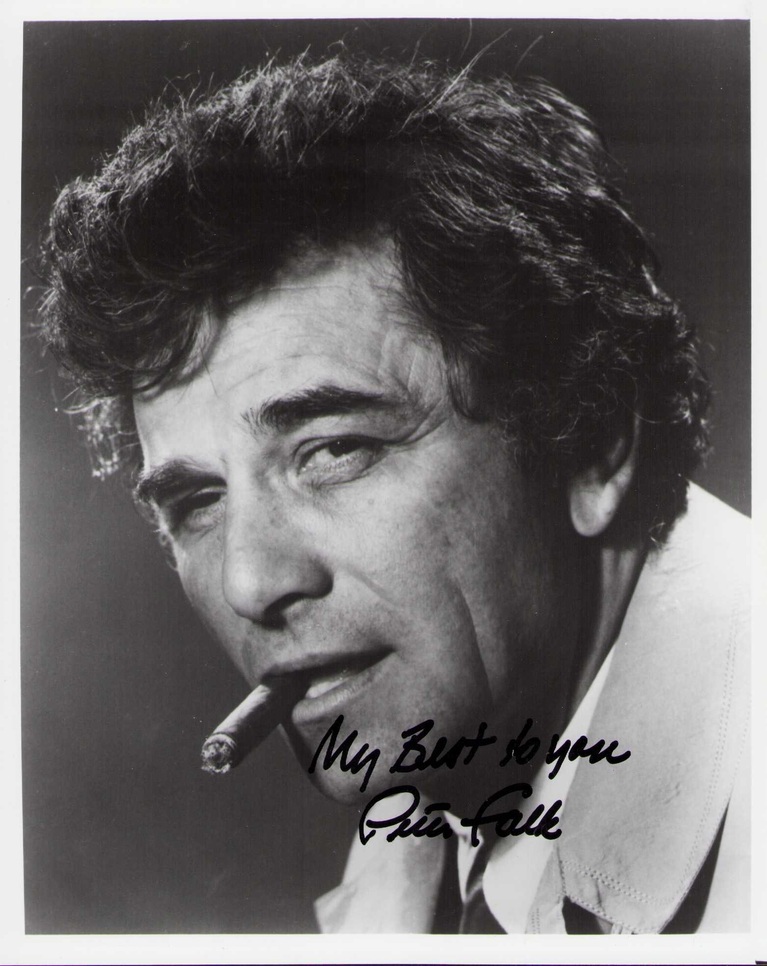 Peter Falk Columbo signed photograph (1 of 1)