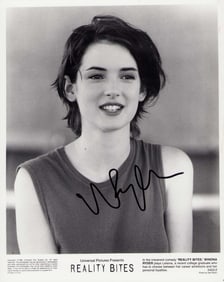 Winona Ryder signed photograph