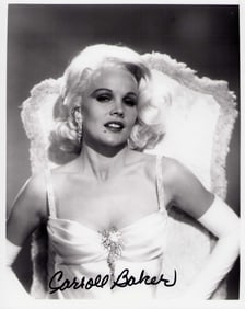 Carroll Baker signed photograph