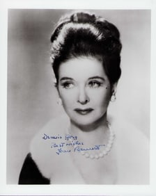 Joan Bennett signed photograph