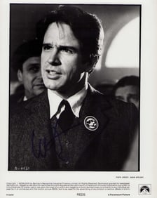 Warren Beaty signed photograph