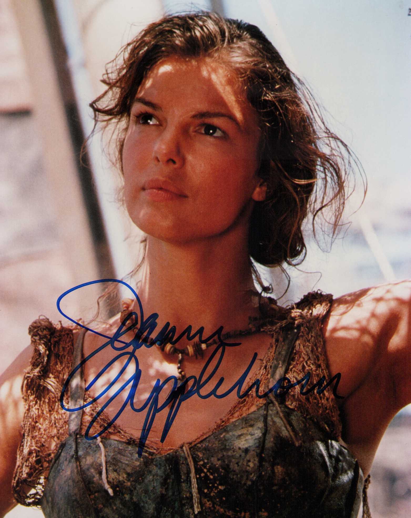 Jeanne Triplehorn signed photograph: A vintage signed color 8x10 of the actress signed over 20 years ago Certificate of AuthenticityEVERY item in this auction comes with at minimum a fully illustrated and serial numbered COA signed by th