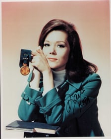 Diana Rigg signed photograph