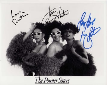 The Pointer Sisters signed photograph